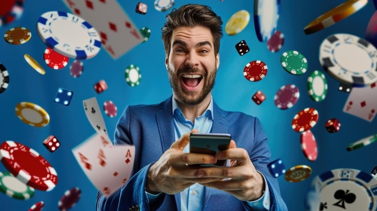 Blackjack table with live dealer showing card dealing and player betting zones